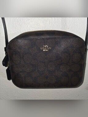 Coach | Bags | Coach 4743 Tan Suede Swing Suede And Leather